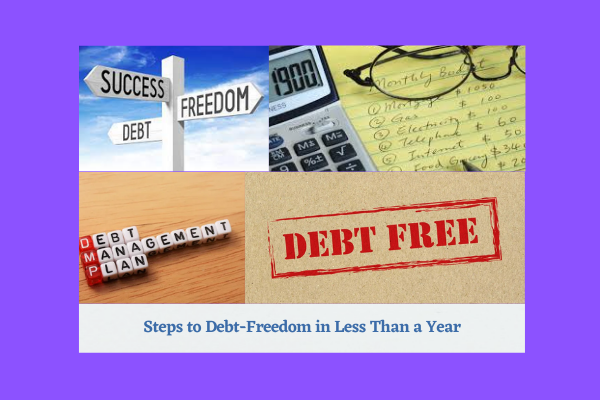 Steps to Debt-Freedom in Less Than a Year