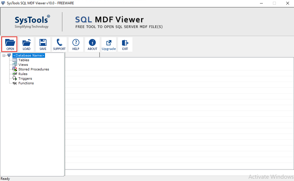 step-1 view corrupted MDF file